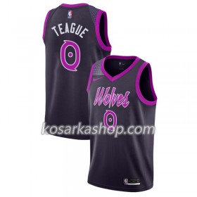 Dres Minnesota Timberwolves Jeff Teague 0 Nike 2018-19 City Edition Ljubičasta Swingman